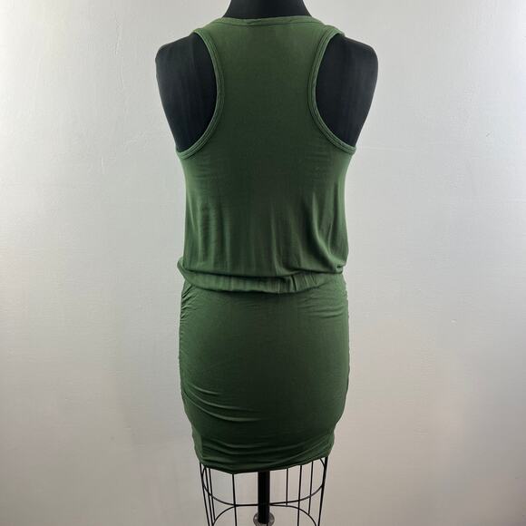 THE VANITY ROOM Green Sleeveless Scoop Neck Racerback Blouson Dress Size S - Picture 6 of 9